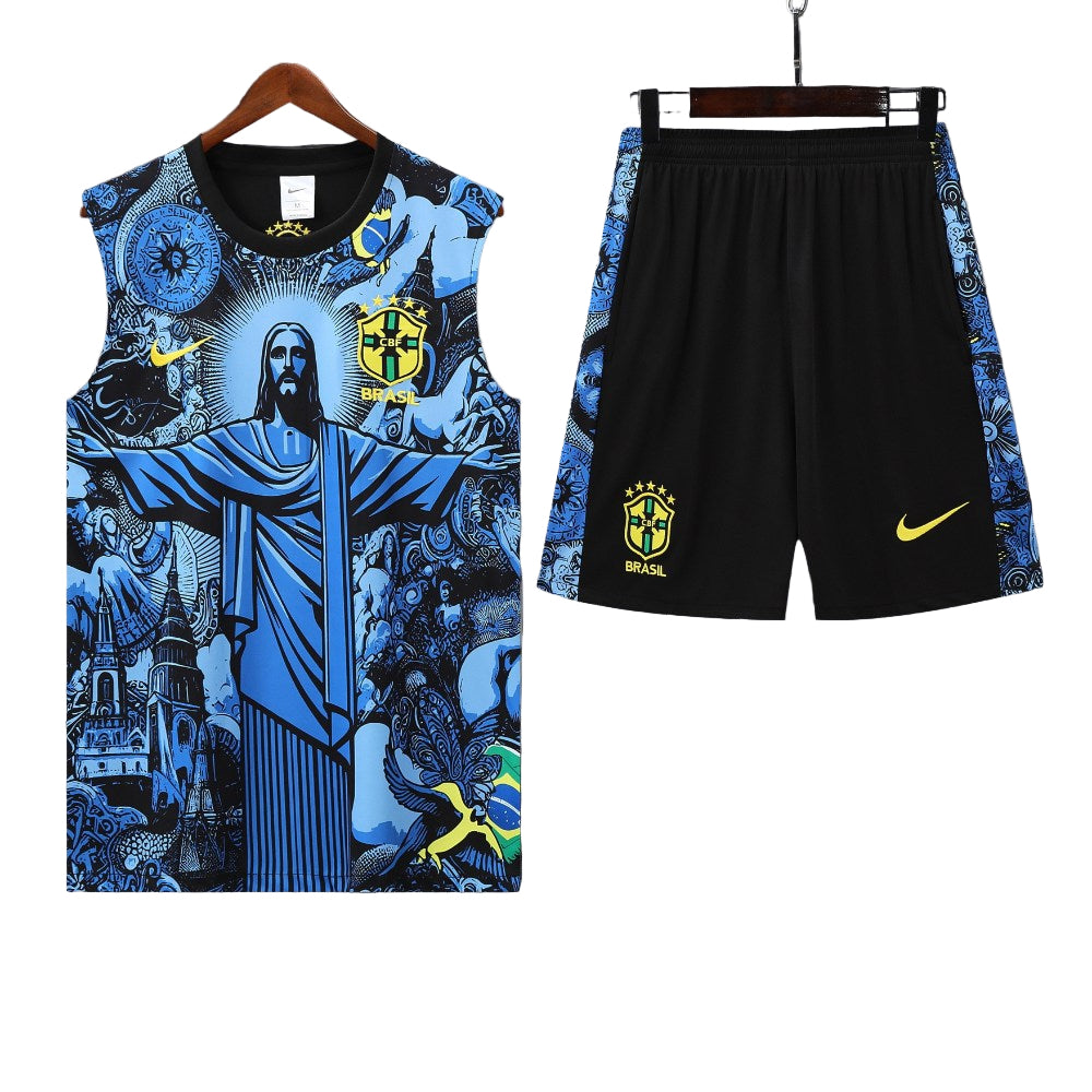 Ensemble Débardeur Brésil Concept Statue Rio Bleu 2025