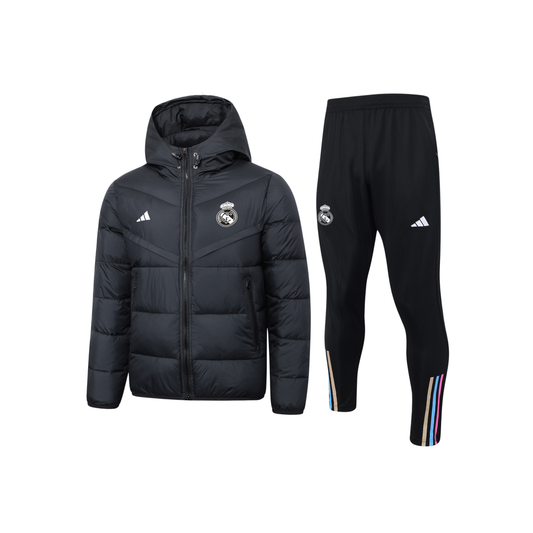 Doudoune ensemble real Madrid noir