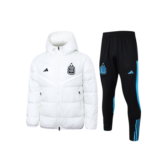 Doudoune ensemble argentine blanche
