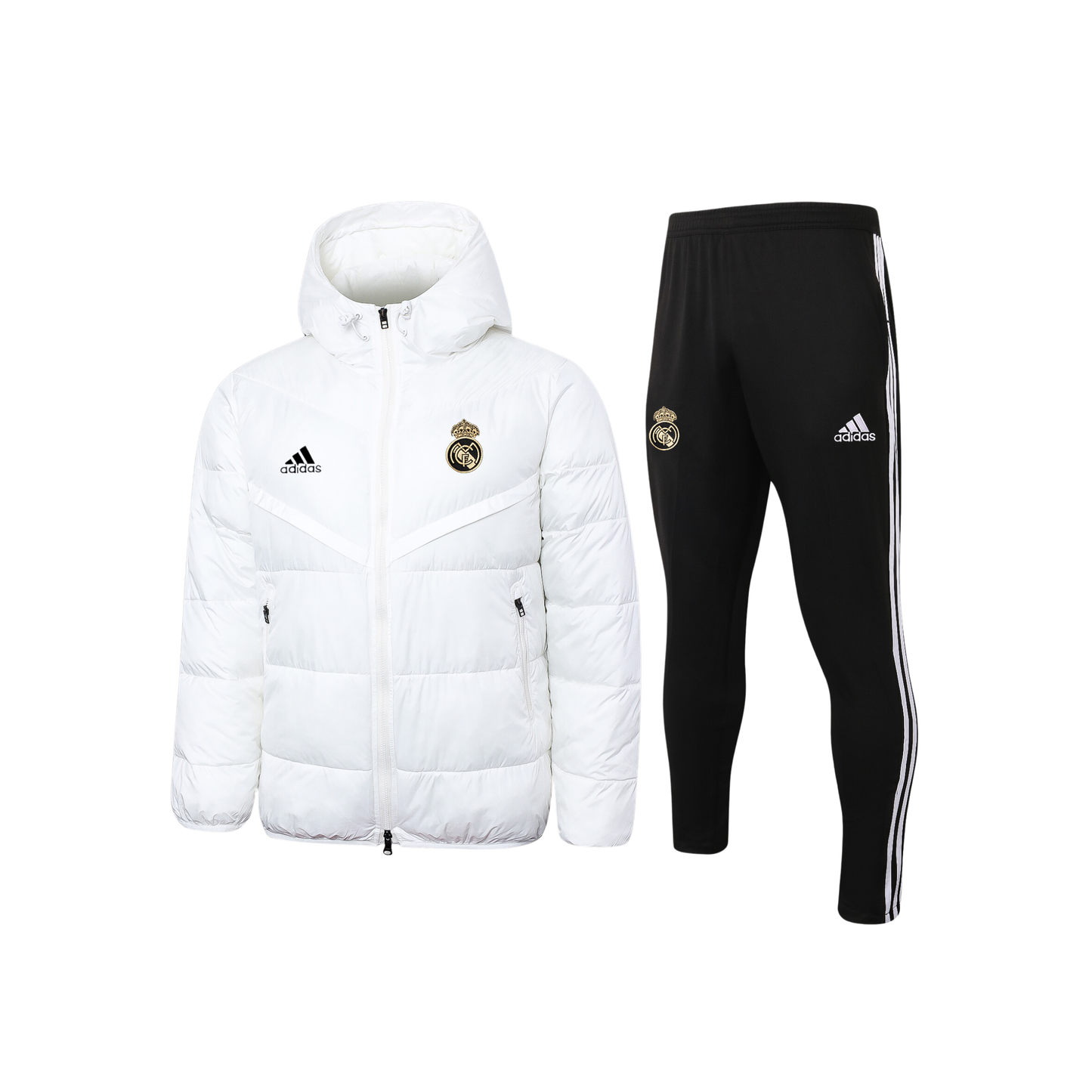 Doudoune ensemble real Madrid blanche
