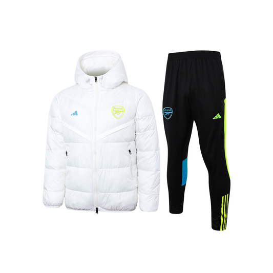 Doudoune ensemble Arsenal blanche