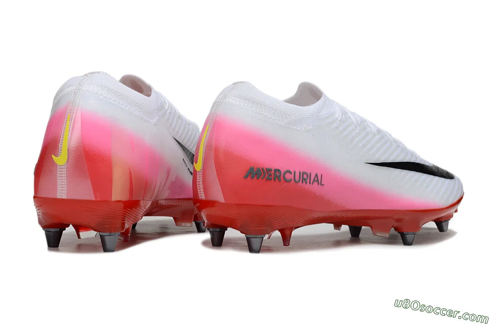 Nike Air Zoom Mercurial Vapor 16 Elite SG Soft Ground Soccer Cleats - White/Black/Red